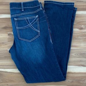 Ladies Ariat REAL Denim - Mid Rise Straight Leg Jeans - Size 33 Long